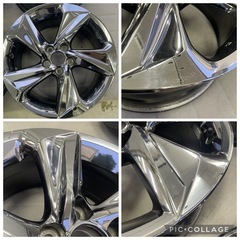 124 【純正】クラウン 220系 アルミホイール トヨタ 純正 18×8J 4本セット TOYOTAの画像