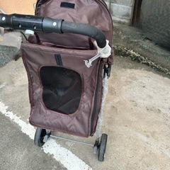 ペットカート3輪折りたたみの画像