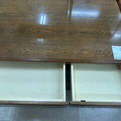 ★リユースのサカイ高崎店★TJ12842  学習机 茶 H74×D67×W109 クリーニング済みの画像