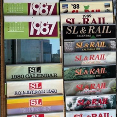 鉄道SLカレンダー 1980~2010年 国鉄87年他 34枚セット 未使用品 当時ものの画像