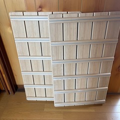 美品オーエ　ポリスチレン　木目スノコ　74213　5枚板　50cmｘ85cm　抗菌・防カビ　JOE-14 [関連：OHE 浴室用品 日本製 バスマット 風呂 抗菌 すのこ 介護 福祉 ホテル 旅館 銭湯]2枚セットの画像