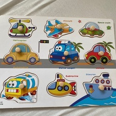 ☆受け渡し予定者あり⭐︎木製パズル 4種類シリーズ 型はめパズル モンテッソーリ　Bajoyの画像