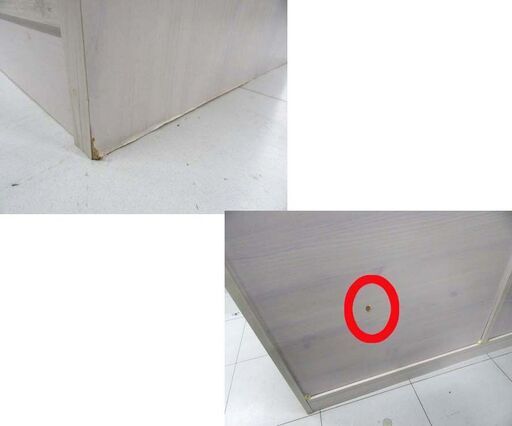佐藤産業 レンジボード 幅118×奥行40×高さ82cm ホワイト系 シンプル レンジ台 食器棚 キッチンカウンター キッチンラック 