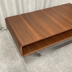 KI-21【新入荷　リサイクル品】ニトリ　セリス　ウォールナット材　センターテーブル　ブラウンの画像