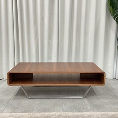 KI-21【新入荷　リサイクル品】ニトリ　セリス　ウォールナット材　センターテーブル　ブラウンの画像