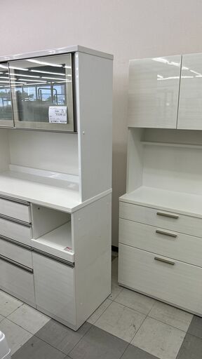★リユースのサカイ千葉中央店★ NITORI レンジボード ホワイト H191×D51×W121 クリーニング済み TC4595