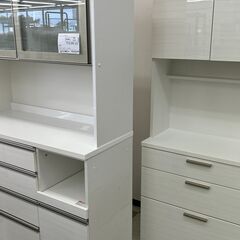★リユースのサカイ千葉中央店★ NITORI レンジボード ホワイト H191×D51×W121 クリーニング済み TC4595の画像
