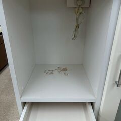 ★リユースのサカイ高崎店★TJ12846 (株)ニトリ レンジ台 白 H115×D40×W80 クリーニング済みの画像
