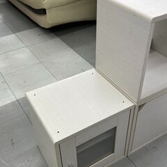 ★リユースのサカイ千葉中央店★  収納棚 ホワイト H70×D30×W70 クリーニング済み TC4603の画像