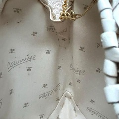 クレージュ かごバッグ Courreges チェーン ショルダー バッグ ハートの画像