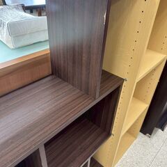 ★リユースのサカイ高崎店★TJ12849  木製ラック ダークブラウン H106.5×D24×W59 クリーニング済みの画像