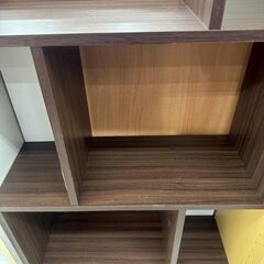 ★リユースのサカイ高崎店★TJ12849  木製ラック ダークブラウン H106.5×D24×W59 クリーニング済みの画像