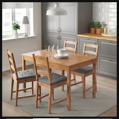 IKEA イケア　ダイニングテーブル　チェアセット　ヨックモックの画像