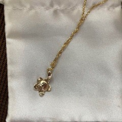 ラウレア　14k ダイヤモンド　プルメリア　フラワー　ネックレスの画像