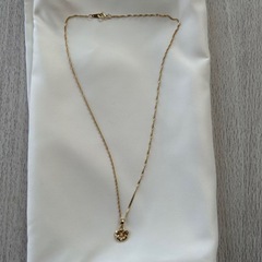 ラウレア　14k ダイヤモンド　プルメリア　フラワー　ネックレスの画像