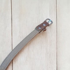 【新品】犬用 ペット 首輪 Sサイズ ブラウン シンプルデザインの画像