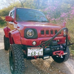 ★希少ジムニーシエラJB43、激渋フルカスタム低走行車検付きウィンチ、Wバッテリー、ヒッチ、3ナンバー公認★の画像