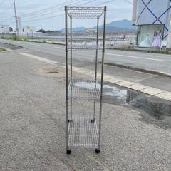 メタルラック 4段 キャスター難ありの画像