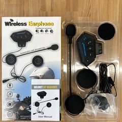 🌟 掘り出し市63.🌟バイク イヤホン インカム　Bluetooth　単品売り　転売o.k.！の画像