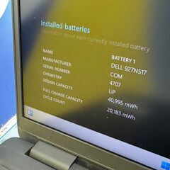 JC0905　i7・16GB・512G デル Latitude 3520 15.6型ノートPC　大容量　高性能の画像