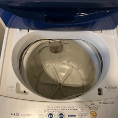1人暮らしにピッタリサイズの洗濯機　4.5kgの画像
