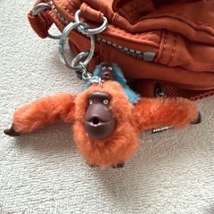 【極美品】 Kipling キプリング リュック ショルダー バッグ オレンジの画像