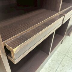★リユースのサカイ高崎店★TJ12851  棚 ダークブラウン H127×D43×W78.5 クリーニング済みの画像