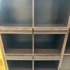 ★リユースのサカイ高崎店★TJ12851  棚 ダークブラウン H127×D43×W78.5 クリーニング済みの画像