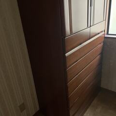 【無料】洋服タンスお譲りします（幅99×高さ185×奥行59cm／2階から階段搬出）の画像