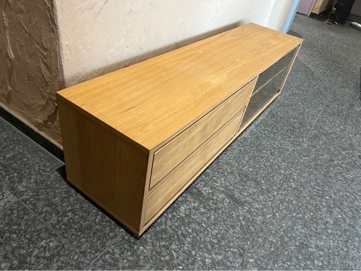 無印良品　ローボード　テレビボード　オーク材　木製テレビ台