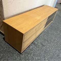 無印良品　ローボード　テレビボード　オーク材　木製テレビ台の画像