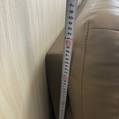 本革2人掛けソファーの画像