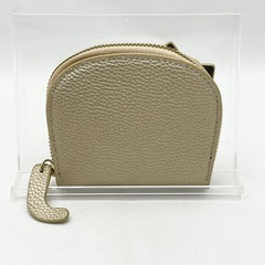 【未使用】ネコの形のカードケース ゴールドの画像