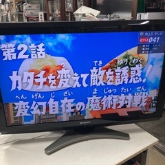 ロ2509-299 SHARP 32型液晶テレビ AQUOS LC-32E8 2011年製 地上波のみ試聴確認済み リモコン無し キズ汚れありの画像
