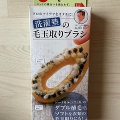 【美品】毛玉取りブラシ ダブル植毛　
＊専用ブラシクリーナーは付属しませんの画像
