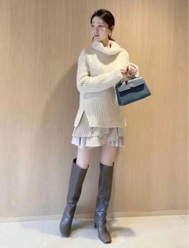 スナイデル　スクエアロングブーツ