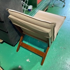 アウトドアチェア デッキチェア ディレクターチェア シートクッション付き‼️ イス 木製×キャンバスの画像