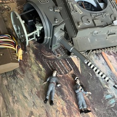 1/25 TIGER 1 戦車プラモデル中古ジャンク品の画像