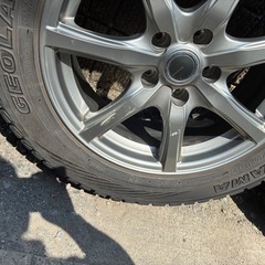 
タイヤスタンド２本17インチホイール　　の画像