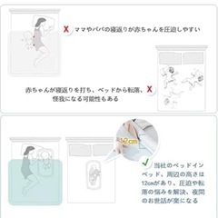 ポータブルベビーベッドの画像