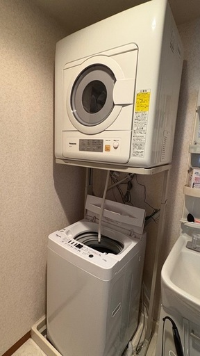 洗濯機と乾燥機、乾燥機スタンドセット