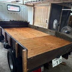 平成25年式ブルーテックキャンター標準平ボデー錆取外応急自作荷台TPG-FBA00オートマ最大積載量1500ｋｇ89000キロ車検10月1日まで千葉の画像