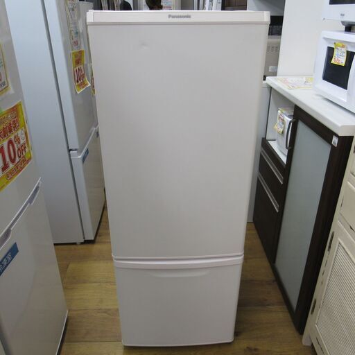 中古】168L 2ドア冷蔵庫 パナソニック NR-B17FW-W 2021年製
