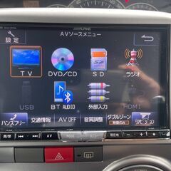 好評　格安シリーズ　19.8万円　タントカスタム　8インチアルパインナビ　　H20　13.8万㎞　バックカメラ　車検2年付　赤色ブレーキキャリパーカバーの画像