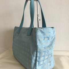 CHANEL シャネル トートバッグ ブルー系カラーの画像