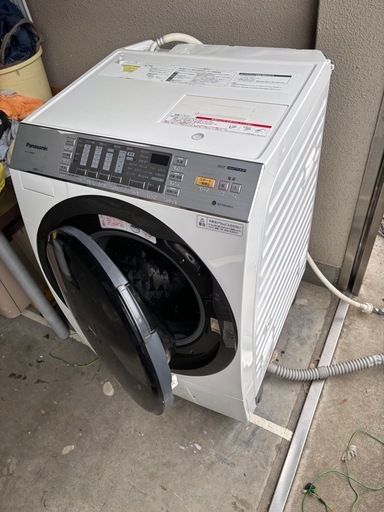 【取引中】【分解洗浄・消耗品交換済み】パナソニック　ドラム式洗濯機  2018年製 NA-VX3800L 洗濯10kg 乾燥 6kg 左開き  Vベルト、給水弁、ダンパー3本交換　無料配達設置行います(条件あり) Panasonic  ヒートポンプ式洗濯乾燥機