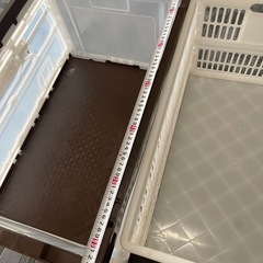 引取限定★中古折りたたみコンテナ2個セット★特大64cmと60cmの画像