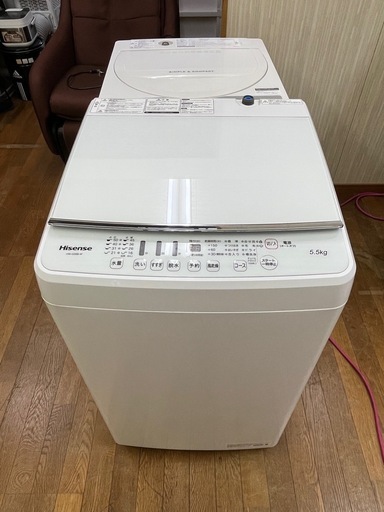 #15 激安洗濯機!! Hisense 2021年 5.5kg HW-G55B-W