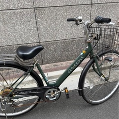 GEO CROSSママチャリ 27インチ　カゴ付き自転車 の画像