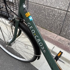 GEO CROSSママチャリ 27インチ　カゴ付き自転車 の画像